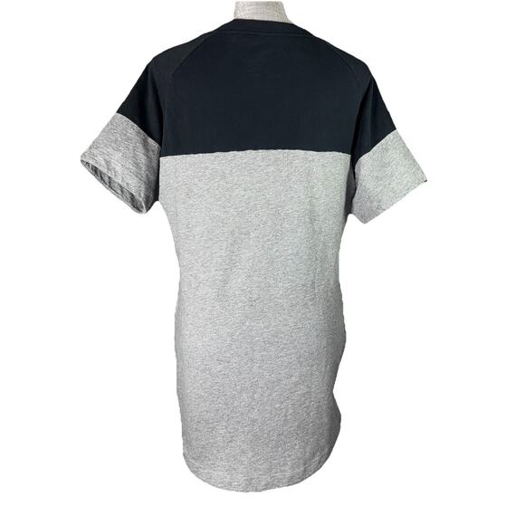 NIKE UofO Oregon Ducks Sz Medium Maternity Shirt Dress Short Gray Logo Side Zip - Picture 5 of 9